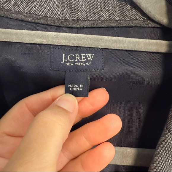 J.Crew Ludlow Tollegno 1900 Dark Gray Italian Wool Suit Jacket Size 40R NWT - Picture 5 of 12